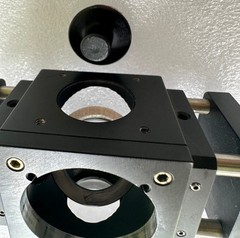 Optical Cage System w 2″ cube/ filter & fiber optic mounts + focusing lens