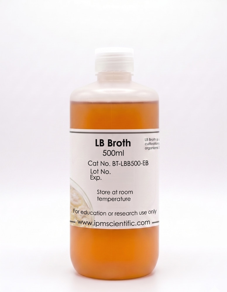 LB Broth-500ml, IPM Scientific, Sterile