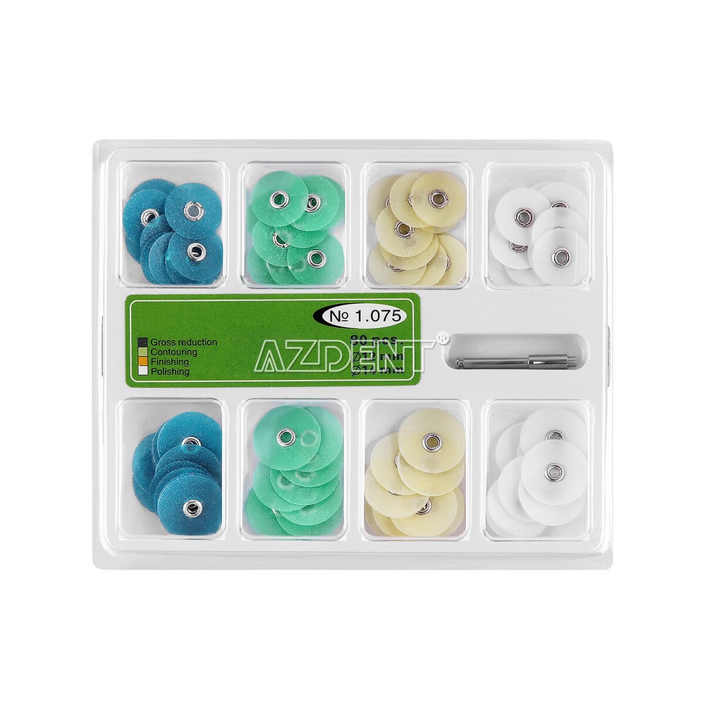 Dental Composite Finishing Polishing Disc Bush Contouring Mandrel Stripes Set
