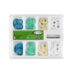 Dental Composite Finishing Polishing Disc Bush Contouring Mandrel Stripes Set