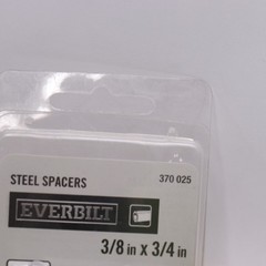 (2-Pk) Everbilt Spacers Steel Chrome 3/8″ x 3/4″ 370 025