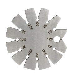 1 PCS Brushed Silver 15-120 Degree Bevel Gauge, Stainless Steel Axe Angle Gauge