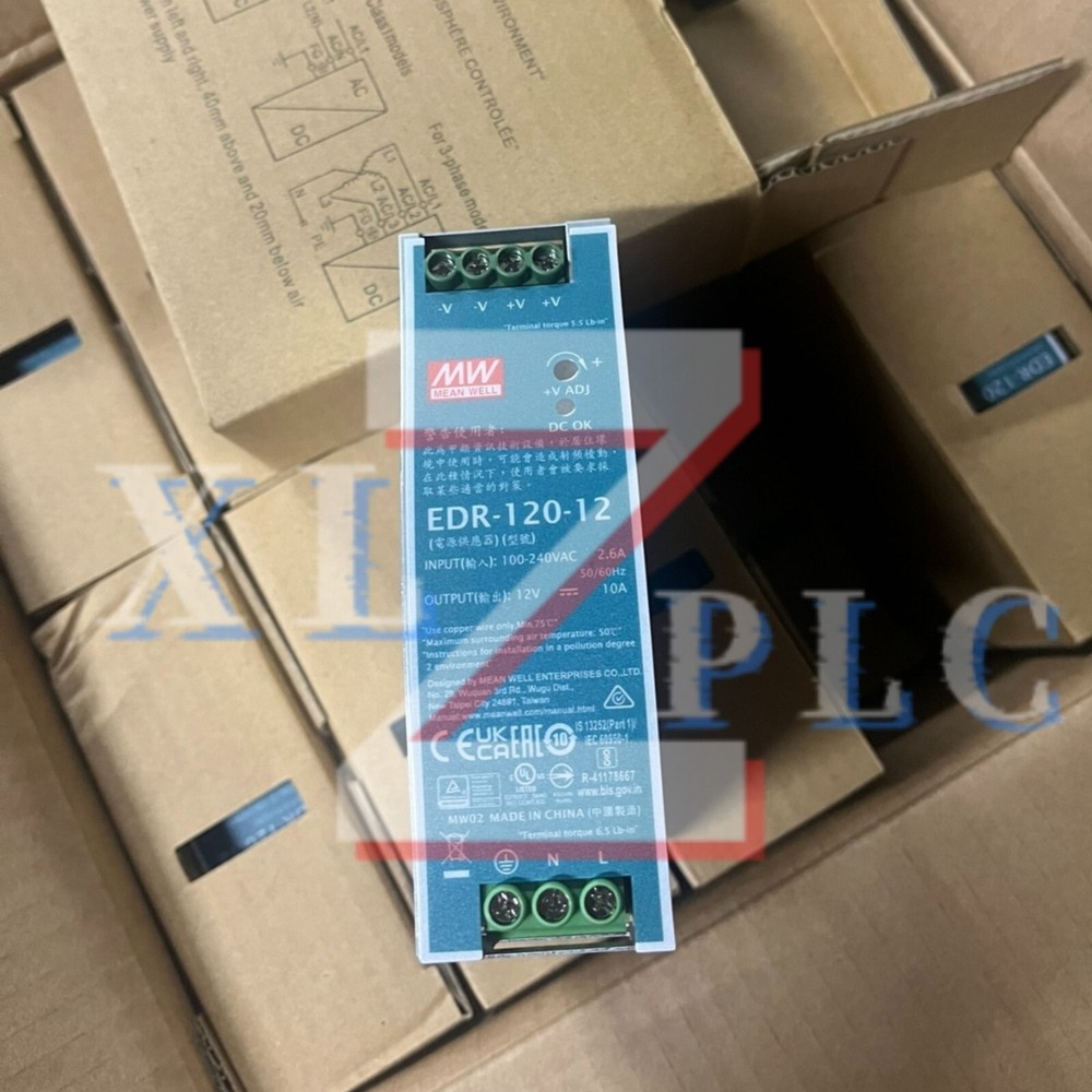 1PCS New Mean Well EDR-120-12 | 12V 10A 120W Switch Power Supply In Box*