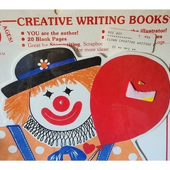 1987 Clown SHAPES ETC Creative Writing Book 10 Jumbo Sheets Art Paper NOS *