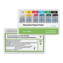 Dental Endo Gutta Percha Points/Root Canal Absorbent Paper Point + Scale Taper