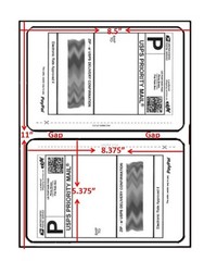 200 Wing Office Shipping Premium blank Round Corner Self Adhesive labels USA