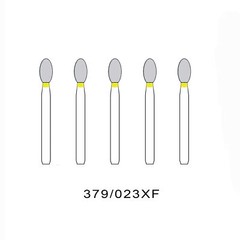 Dental FG379-023XF High Speed Diamond Burs Egg Football Extra Fine Grit MultiUse