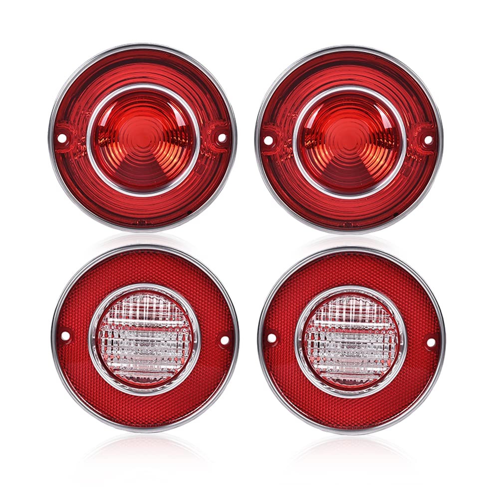 Tail Lights Assembly w/o Bulbs Corvette 1975-1979 Rear Backup Lights