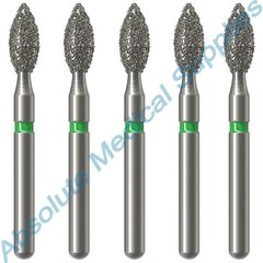 *5-Pieces* NTI Diamond Bur Friction Grip Shank Coarse Pointed Football 368-023C