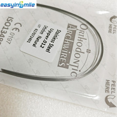 Dental Ortho Super Elastic Niti/Stainless Steel Arch Wire Round Nature Form 10Pk