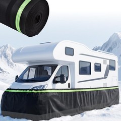 RV Skirting, Easy Installation 360-Degree Mobile Home Skirting 65.6ft x 2.6ft