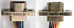 ITT MDM-9SH003B 9-Socket Micro-D Connector 18-in Pigtail