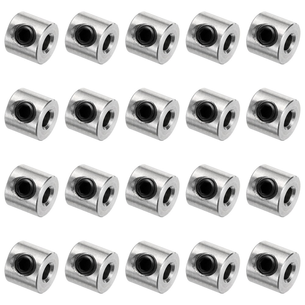 20pcs Set Screw Collars 3mm Bore Shaft Collars, 8mm OD, Stainless Steel