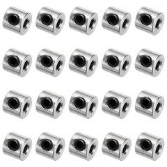 20pcs Set Screw Collars 3mm Bore Shaft Collars, 8mm OD, Stainless Steel