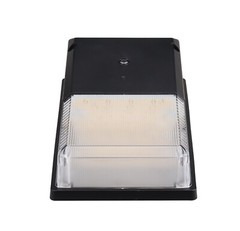 LED Mini Wall Pack with Photocell Watt & Color Selectable (30/20/15W-30/40/50K)