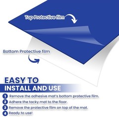 CALPALMY 300 Sheets 24″ x 36″ Adhesive Mats – Sticky Mat for Laboratories, Homes