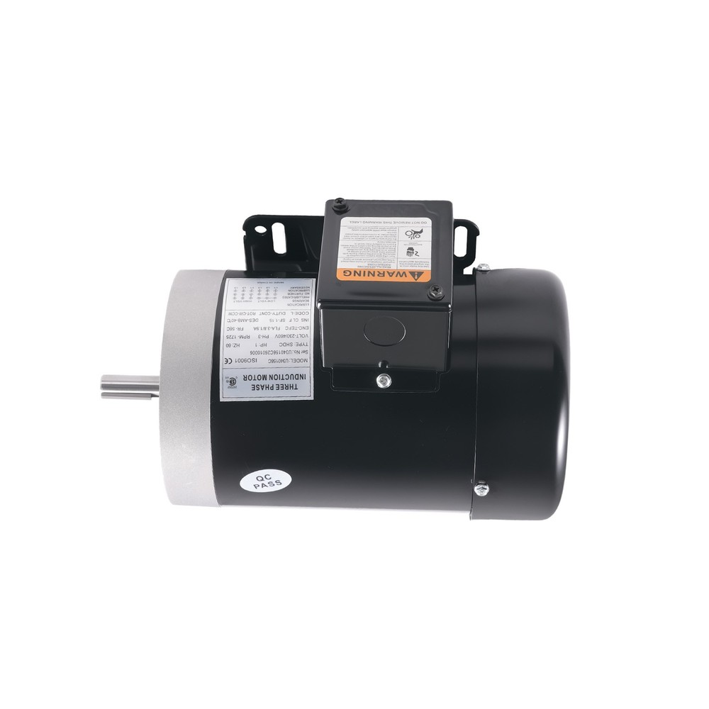 1HP Electric Motor 1725 RPM, Three Phase Motor,56C Frame, 5/8″ Shaft 230/460V