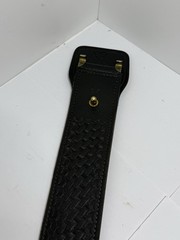 Vintage Smith & Wesson Black Leather Basketweave Duty Belt Size 34 / 42″ Inches