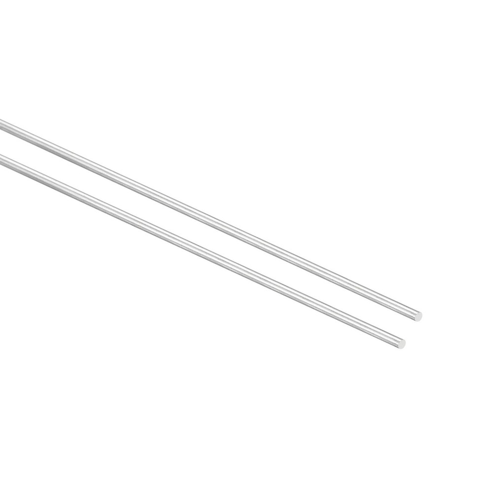 2Pack 304 Stainless Steel Round Rods 2mm x 450mm Solid Shaft Rods
