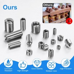M METERXITY 6-Pack Thread Adapters Sleeve Reducing Nut, M10x1.5 M8xM10x20mm