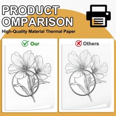 6 Rolls Thermal Paper 8.5” x 11” for Thermal Printer, Compatible with A285M/ N