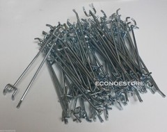 100 Pc Heavy duty steel 1/8″ x 6” Peg Board Hooks Shelf Hanger