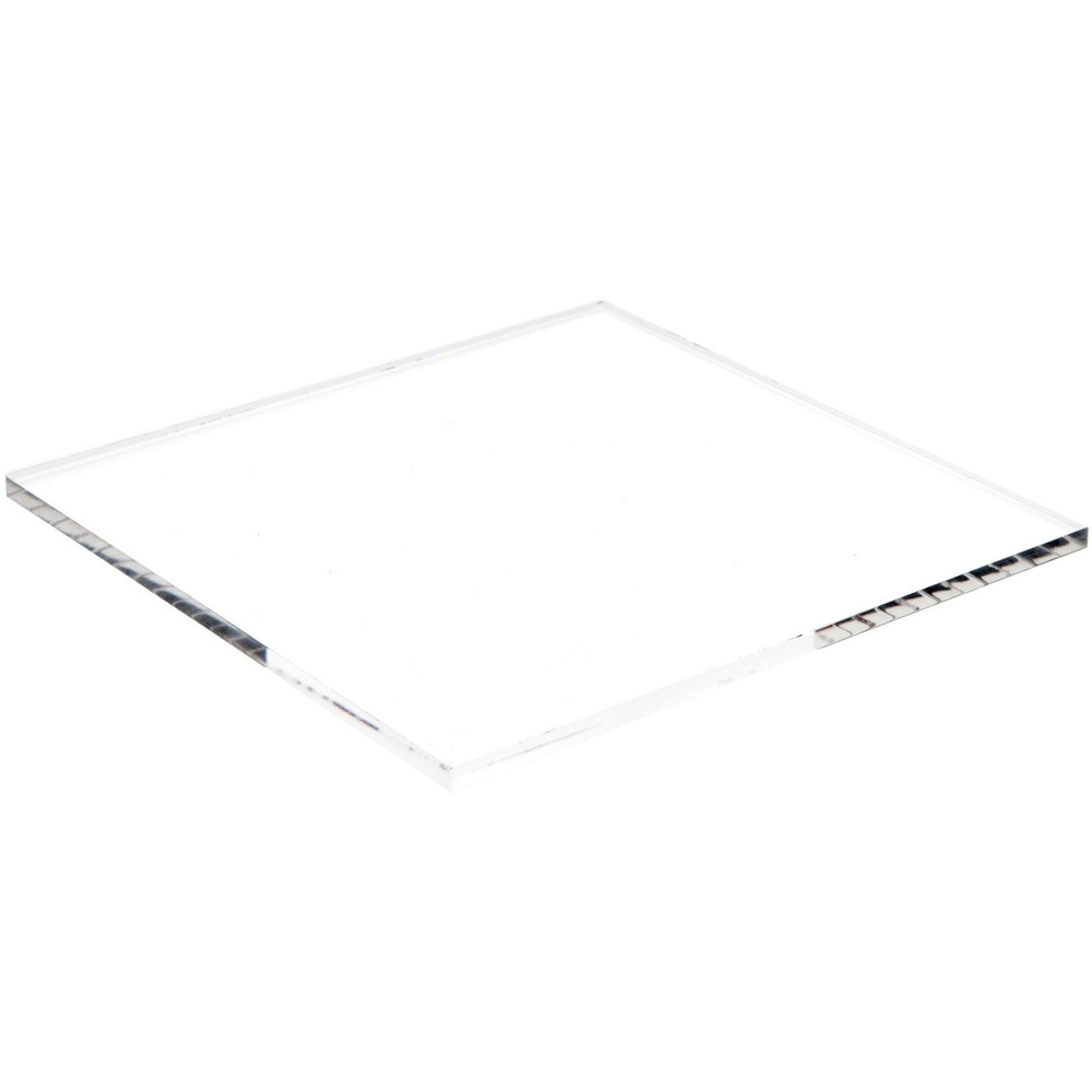 Plymor Clear Acrylic Square Polished Edge Display Base, 7″ W x 7″ D x 0.25″ H