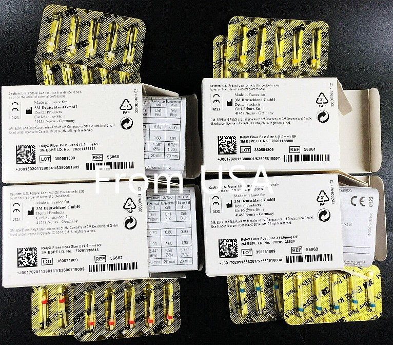 3M ESPE Dental Rely X Glass-fiber post Refill All Sizes (0-3) 10 Pcs
