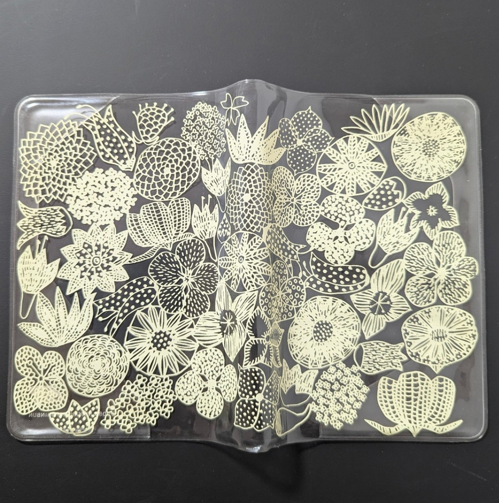 Hobonichi Techo Illustrated Clear Cover on Cover Crazy Flower A6 Original New