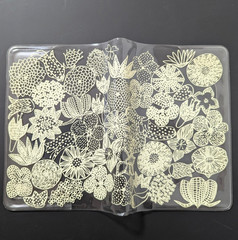 Hobonichi Techo Illustrated Clear Cover on Cover Crazy Flower A6 Original New