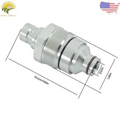 73-6967 7246799 Male Flat Face Coupler Fit For Caterpillar 226D 262D 279D 299D