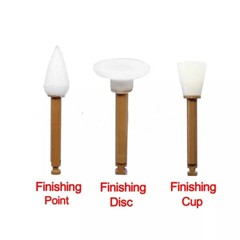 40pcs Dental Finishing Finisher RA Cups Points Discs Composite Polishing