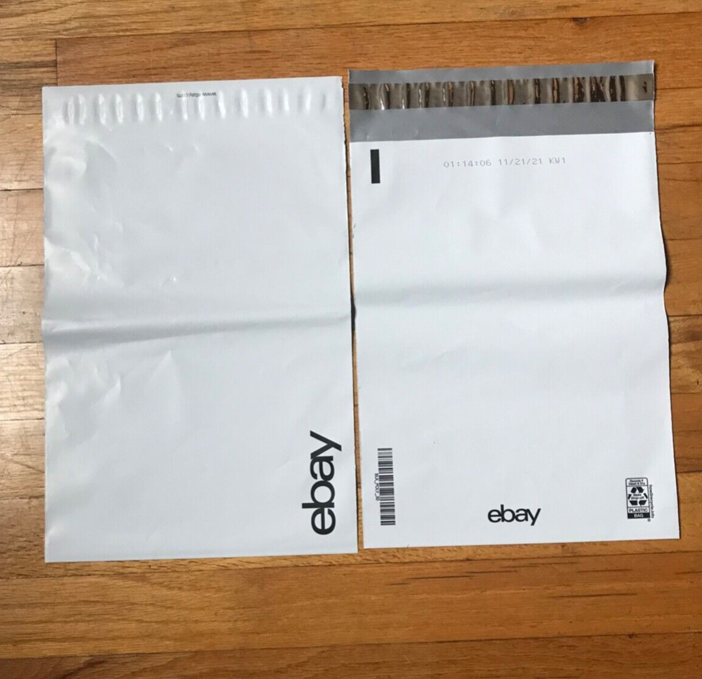 20 eBay-Branded Polymailer With Black Logo Print 9″ x 11.5″ (No Padding)
