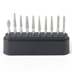 AZDENT Dental Diamond Zirconia Cutting Burs for High Speed Handpiece FG 1.6mm