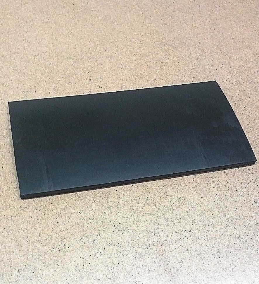 Neoprene Rubber Sheet Solid 3/8″ Thick x 6″ W x 12″ L Rect Pad 60 Duro