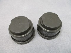 Lot of 2 USGI 40mm Gas Mask Filters C2A1 M40 NATO Threaded Canisters Sealed