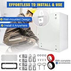 Tocretoare Outdoor Electrical Box, Steel Junction Box 12 x 10 x 6”, NEMA 4X Ele