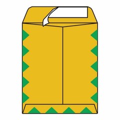 Open End First Class Catalog Envelopes, 10″ x 13″, 28#, Green Diamond Border,