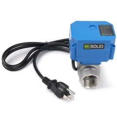 U.S. Solid 1 inch Motorized Ball Valve with US Plug Stainless Steel 110V AC