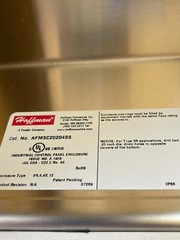Hoffman AFMSC20204SS Stainless PHARMAPRO Flush Mount Enclosure 20x20x4″ 14911