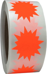 Color Coding Burst Labels Starburst Design | 2″ Inch | 500 Pack | Pick One Color