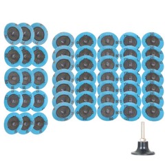 51 Pack 2 Inch 36 60 80 120 240 Grit Roll Lock Die Grinder Change Sanding Discs