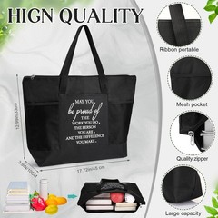 Paterr 4 Gifts Bag Bulk for 17.72 x 3.9 x 12.99 inches (L x W x H), Black