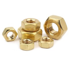 M1.4 M1.6 M2 M2.5 M3 M4 M5 M6 M8 M10 M12~M22 Din 934 Hexagon Hex Full Nuts Brass