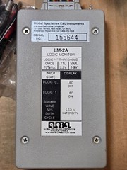 Global Specialties Corporation LM-2A Logic Monitor W/Manual & AC Adaptor