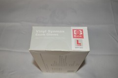 BASIC ~ VINYL SYNMAX EXAM GLOVES ~ LATEX FREE ~ POWDER FREE ~ 100 COUNT ~ LARGE
