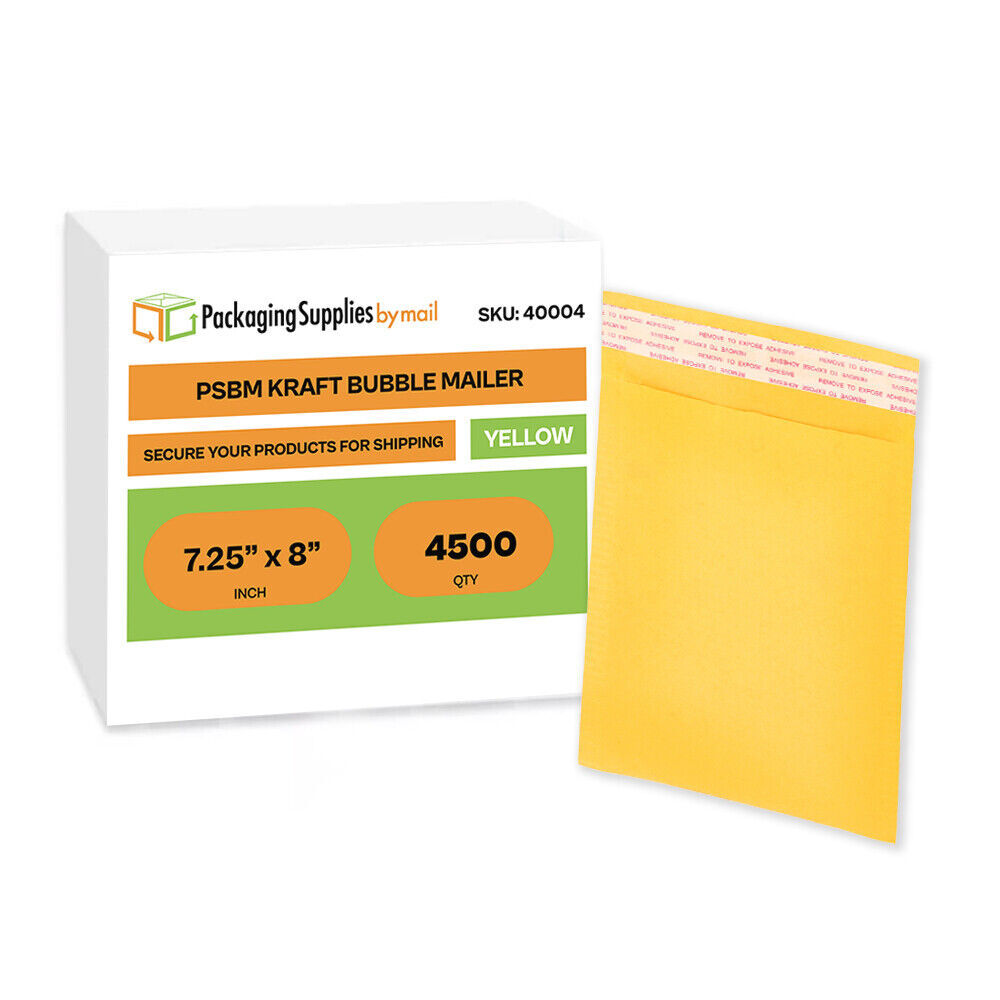 #CD Kraft Bubble Mailers Padded Shipping Envelopes 7.25″ x 8″ 4500 Pack