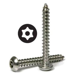 Anti Theft License Plate Screw Kit Stainless Steel Tamper Proof Torx Button Head