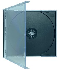 50 Black & Clear STANDARD CD Album Jewel Case 10.4mm Spine Size