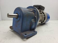 MGM BA80B4 Brake Motor 1400/1680 Rpm w/ Rossi MR31-63-PC1A Gear Reducer